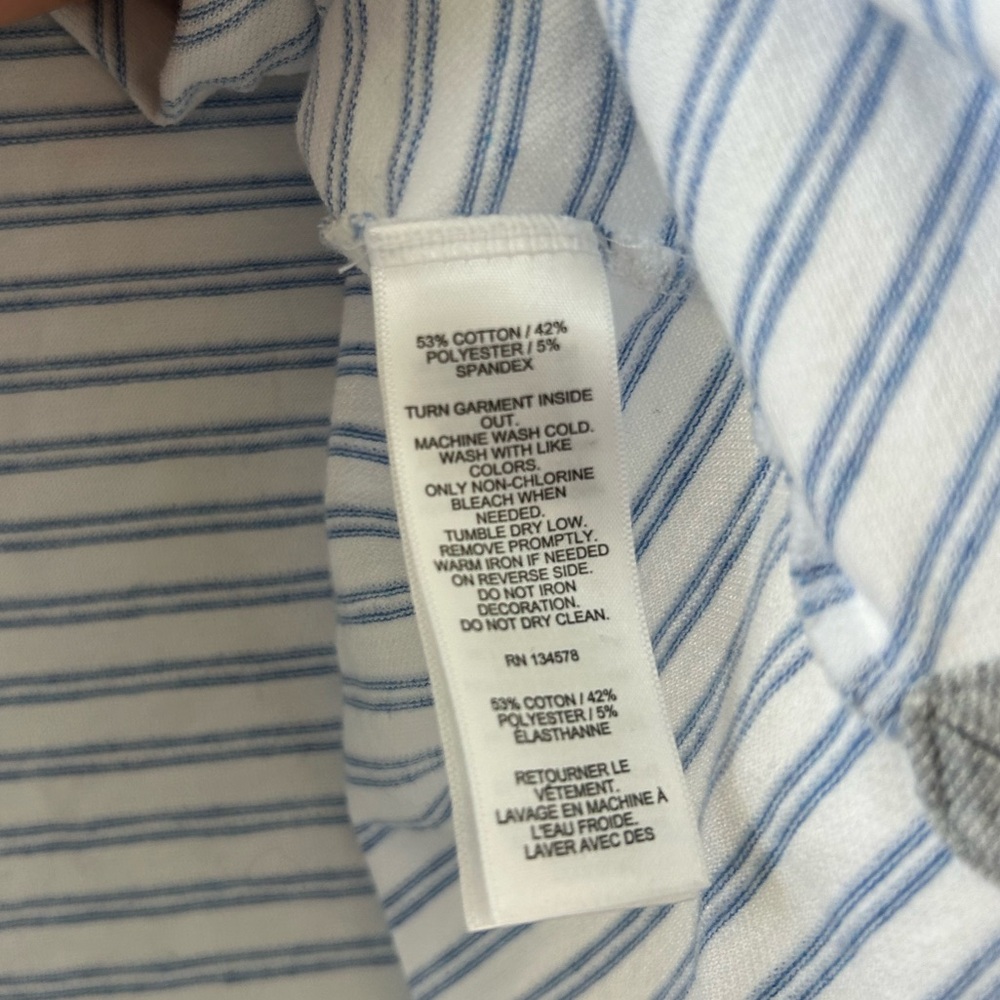 Vineyard Vines Stripe Edgartown Pique Polo Size Large - Picture 3 of 5